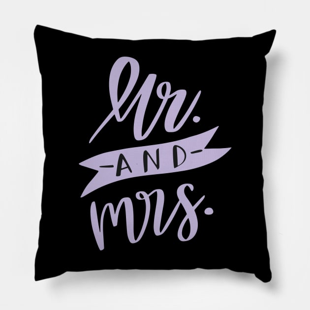 wedding couple lettering Pillow by ghazistore