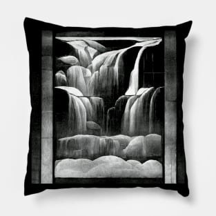 Frank Lloyd Wright Arts and Crafts Stained Glass Waterfall Pillow