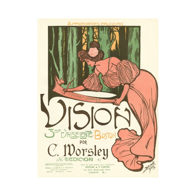 Art Nouveau Sheet Music Cover by NEILBAYLIS