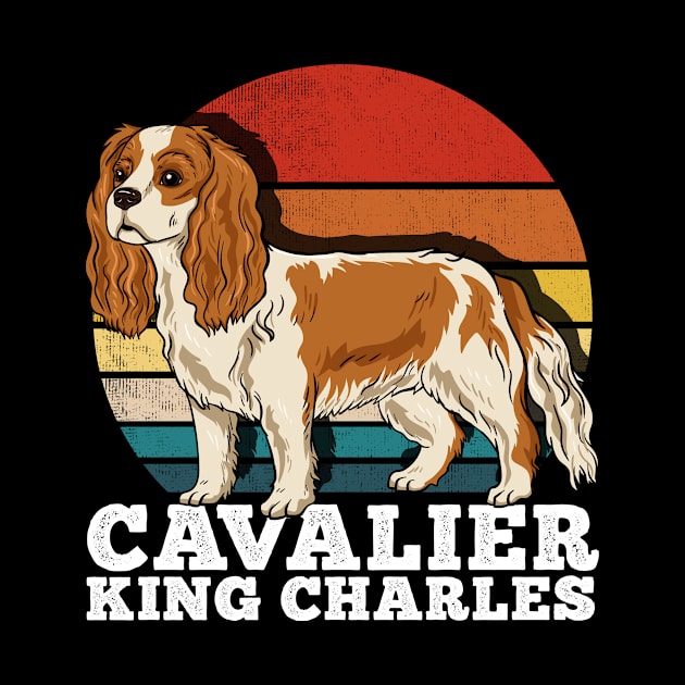 Cavalier King Charles Dog Owner Retro by KAWAIITEE