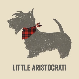 Scottie dog 'Little Aristocrat' funny scottish terrier design T-Shirt