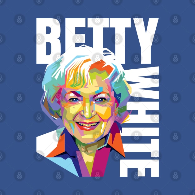 Betty White Pop Art by Laksana Ardie Store