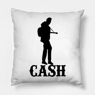 black johnny cash Pillow