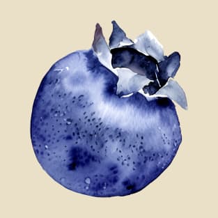 Blueberry Watercolour T-Shirt