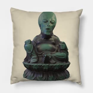 Alien Buddha Pillow