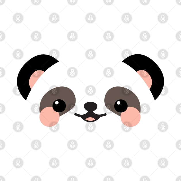 Cute panda face by Elysart