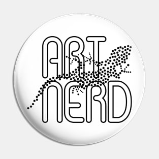 Artnerd - chameleon in dots Pin