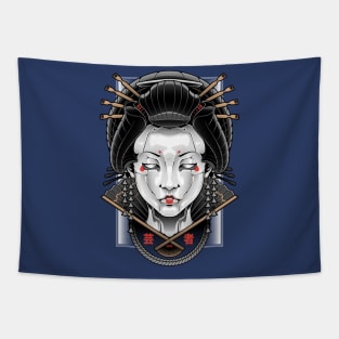 Mecha Geisha Tapestry