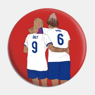 Rachel Daly Millie Bright England Lionesses Minimalist BFFs Pin