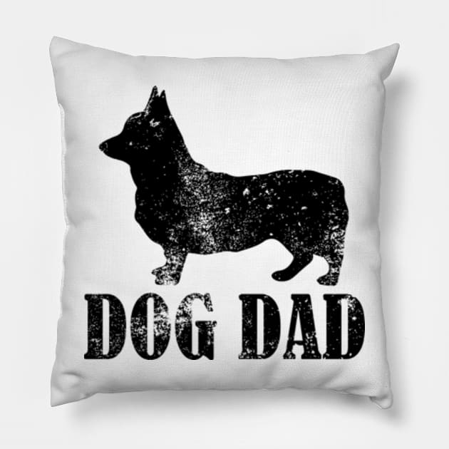 Corgi Dog Dad Pillow by AstridLdenOs