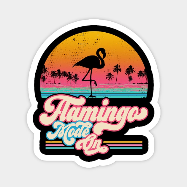 Flamingo Mode On, Punk Flamingo, Flamingo gift for Flamingo lovers Magnet by Radarek_Design