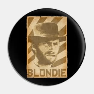 Clint Eastwood Blondie Retro Propaganda Pin