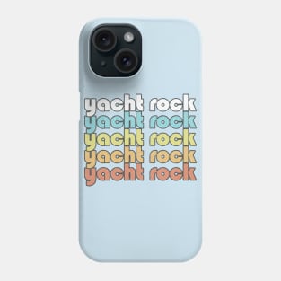 YACHT ROCK /// Retro Faded-Style Typography Design Phone Case