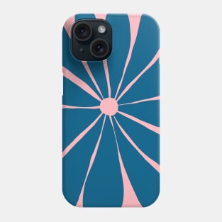 Blue, Pink Modern Flower Phone Case