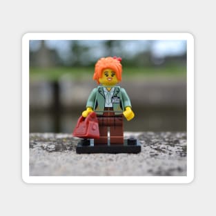 Outdoor Minifigure Business Woman Magnet