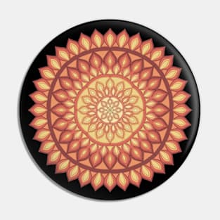 Flame Mandala Pin