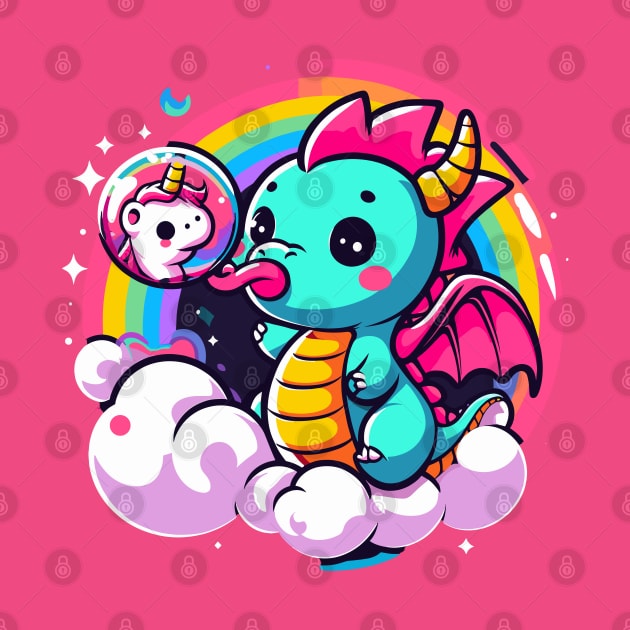 Bubble Dreams Baby Dragon Unicorn Serenade by diegotorres