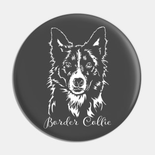 Funny Border Collie herding dog lover Pin