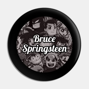 Bruce Springsteen / Cartoon Vintage Style Pin