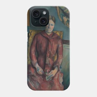 Madame Cezanne in a Red Dress by Paul Cezanne Phone Case