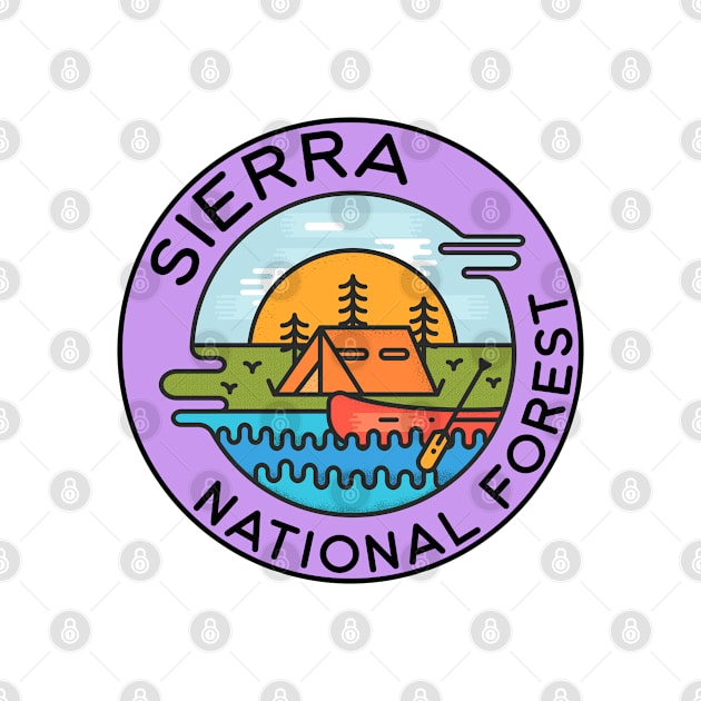 Sierra National Forest California Camping Canoe by DD2019