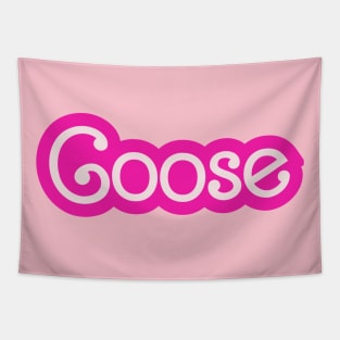 Goose Baby Doll Hot Pink Barbie Font Tapestry