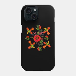 Ukrainian traditional print. Petrykivka painting. Phone Case