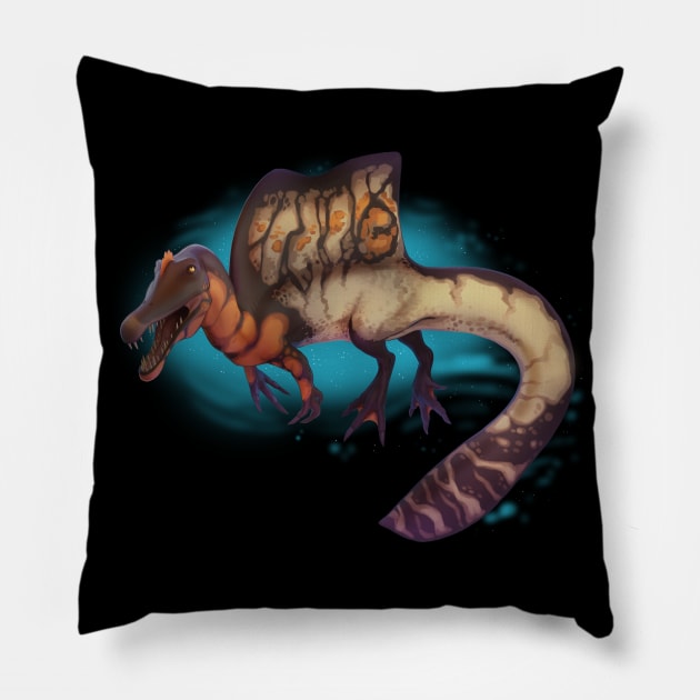 Spinosaurus Pillow by Wagglezags