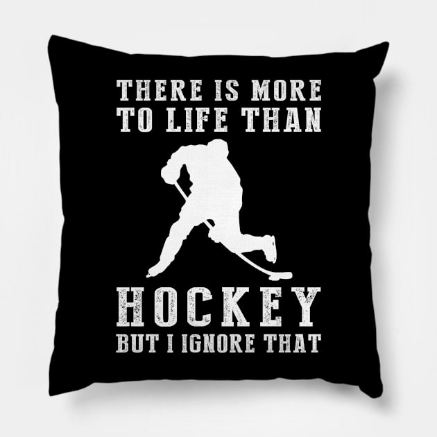 Hockey Ignorance T-Shirt Pillow by MKGift