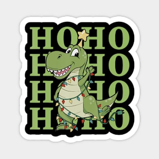 T-Rex Dinosaur Christmas Laughing Sarcasm Humor Laugh Magnet