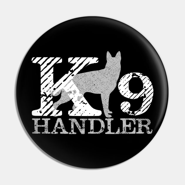 K9 Handler - German Shepherd Pin by Nartissima