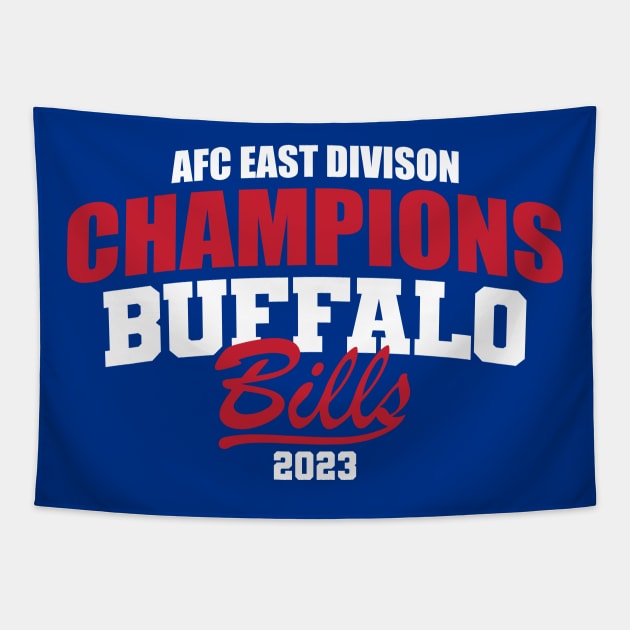 Bills 2023 AFC East Champs Tapestry by Nagorniak