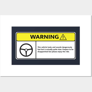 Deceptively Slow Vehicle - Warning Sign - Sticker