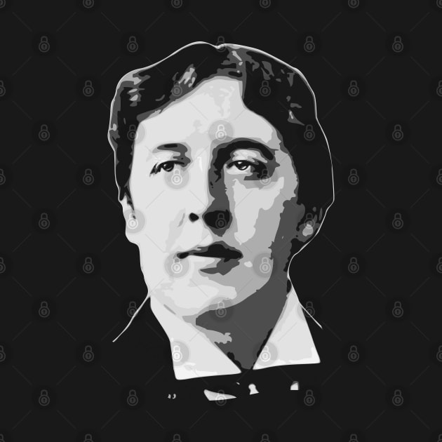 Oscar Wilde Black and White by Nerd_art