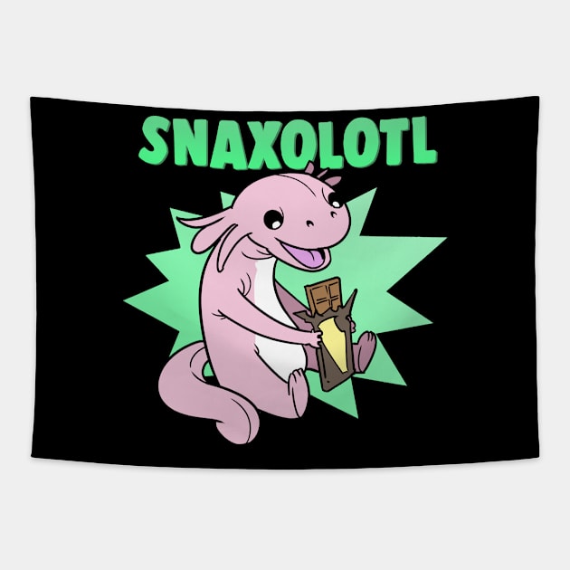 Snaxolotl Pastel Goth Axolotl Kawaii Tapestry by ModernMode