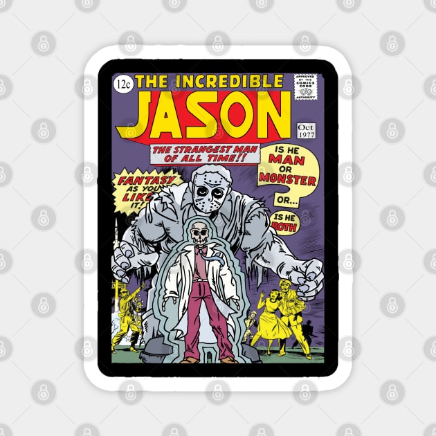 Incredible Jason comic cover No1 Magnet by Ibentmywookiee