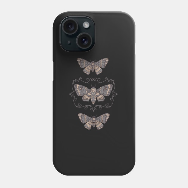 Copy of Death's Head Moth Taxidermy Phone Case by latheandquill