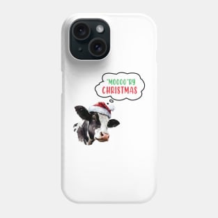 Moooory Christmas Cow Phone Case