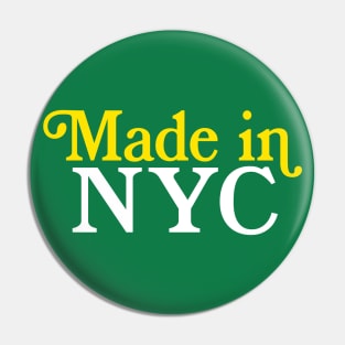 MADE IN NYC - New York City Typography Pride Pin