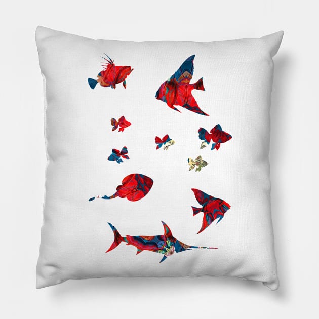 fishes #fish Pillow by JBJart