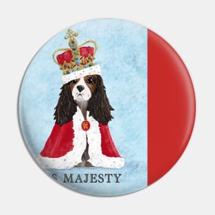 His Majesty King Charles Coronation Souvenir on Blue Pin