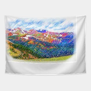 The Colorado Continental Divide On Loveland Pass Tapestry