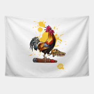 Ybor City Rooster Tapestry