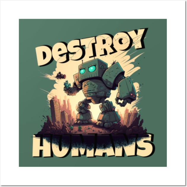 A giant robot posters & prints by Markus Utas