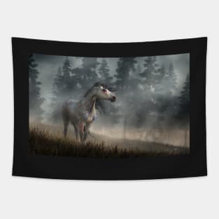 Dapple Gray War Horse Tapestry