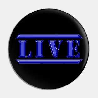 Live Blue Pin