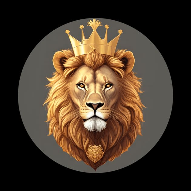 Regal Lion with Crown no.2 by Donperion