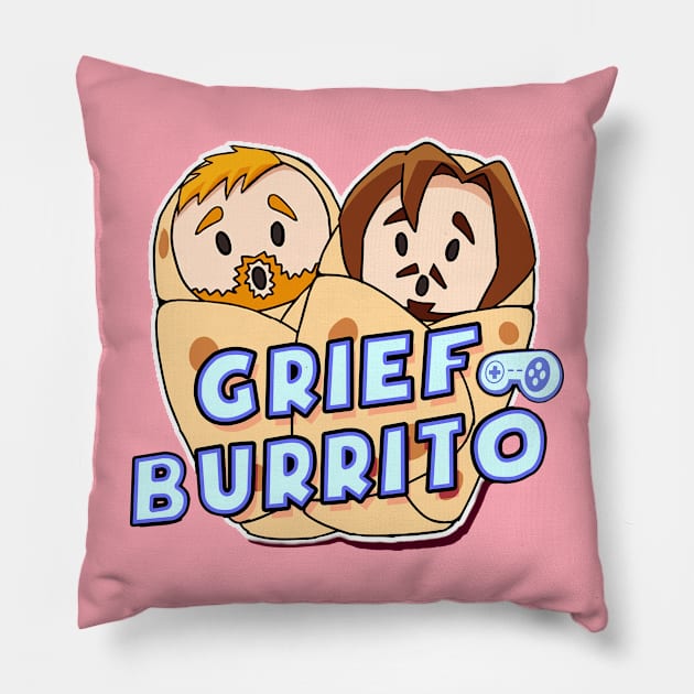 Grief Burrito Podcast Logo Pillow by Grief Burrito Podcast