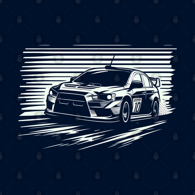 Mitsubishi Lancer Evo Rally Car by TaevasDesign