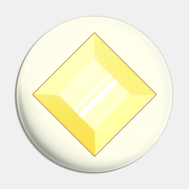 Yellow diamond's gem Pin by Wyrielle